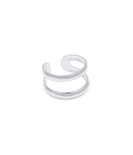 Ear cuff doble de plata "Spring"