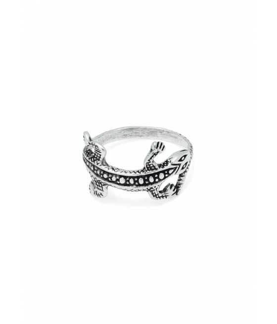 Anillo Lagarto de Plata "Karma"