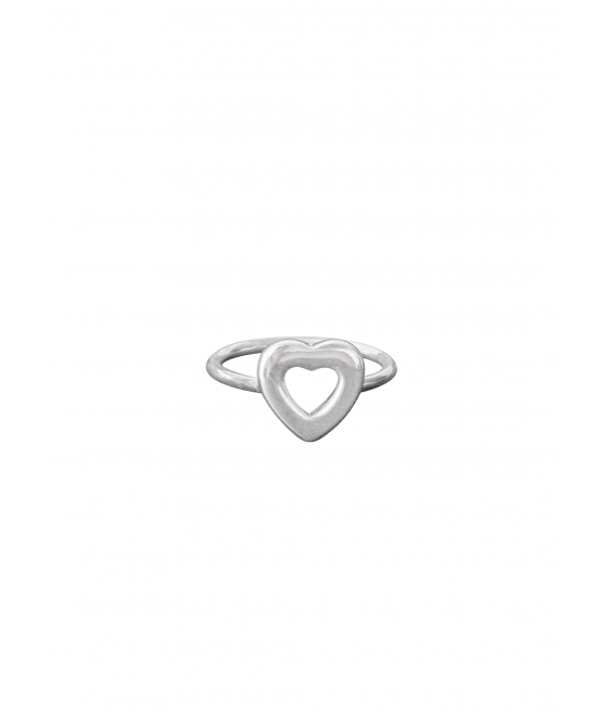 Anillo fino en forma de Corazon "Alive"