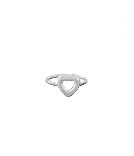 Anillo fino en forma de Corazon "Alive"