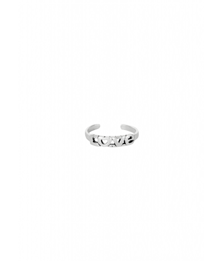 Anillo de Plata con frase tipo Midi "LOVE"