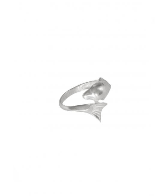 Anillo de plata en forma de "Delfín"