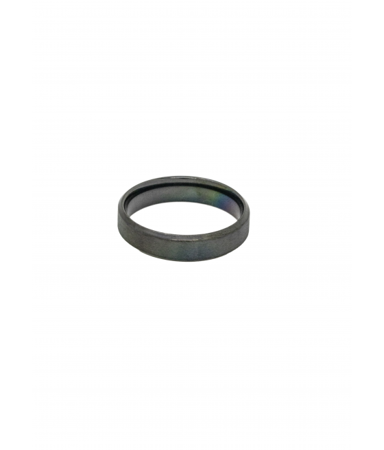 Anillo acero negro grueso "Cole"