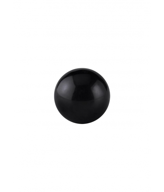 Bola para piercing 1.2mm en acrílico negra