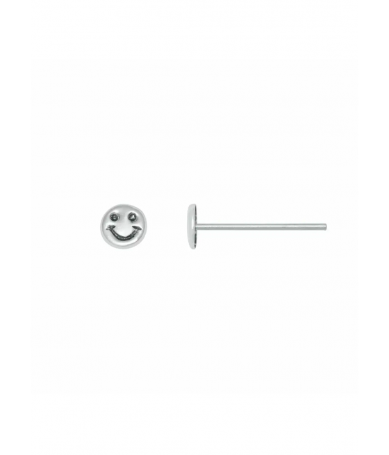 Piercing nariz sonrisa en plata "Smile"