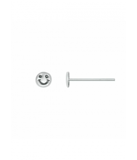 Piercing nariz sonrisa en plata "Smile"