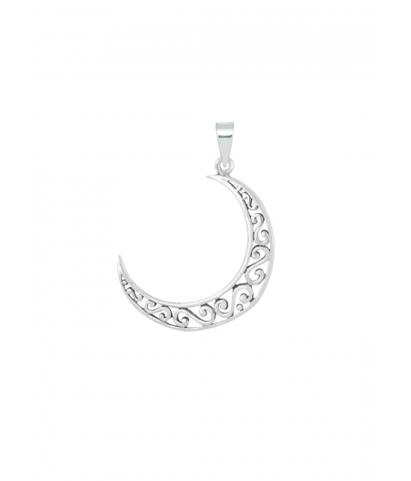 Colgante plata Luna boho