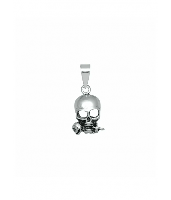 Colgante plata calavera pirata "Sparrow's rose"