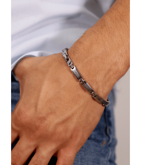 Pulsera acero para hombre " Trenzado"