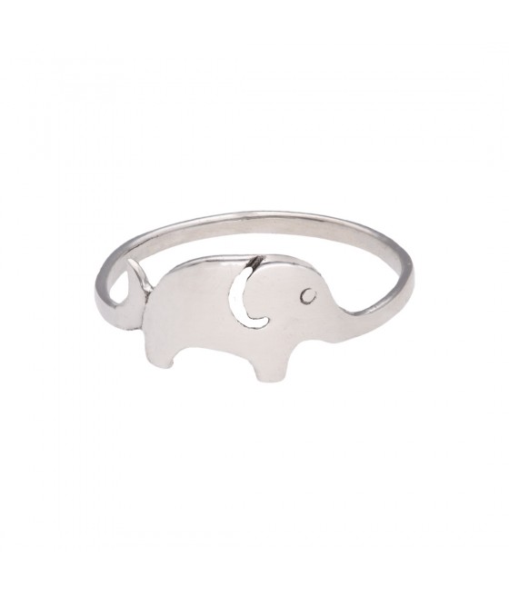 Anillo fino plata con elefante "Addo"